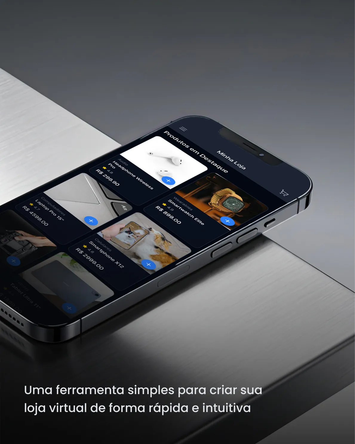 NeverDrop - Builder visual e funcionalidades