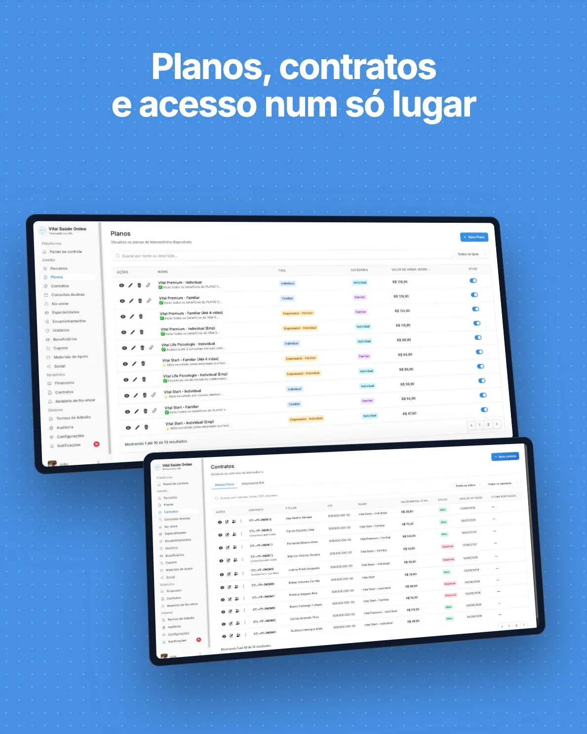 Vital Saúde Online - Planos e contratos