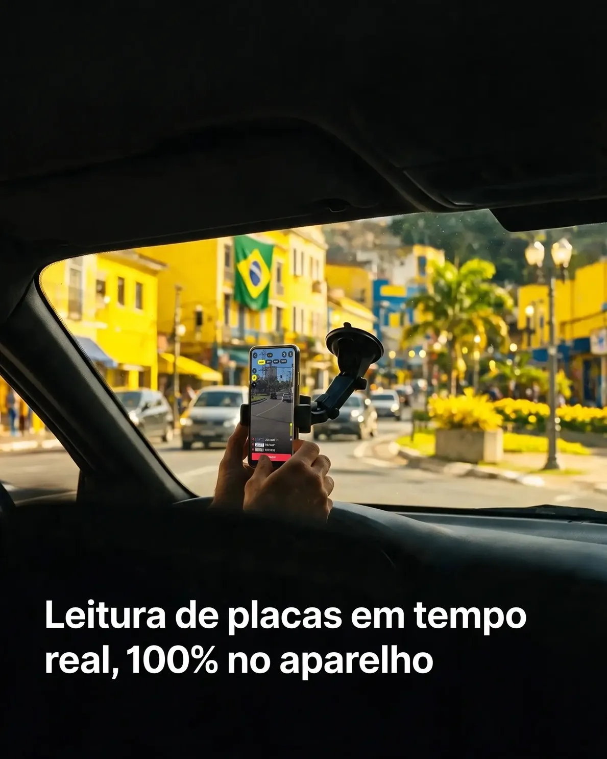 X9 Localiza - Scanner lendo placas na avenida em tempo real